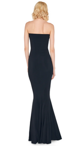 Norma Kamali Strapless Fishtail Gown