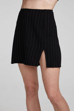 Load image into Gallery viewer, Chaser Kiss Mini Skirt - Beverly Pinstripe