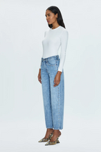 Charger l&#39;image dans la galerie, Pistola Lexi Bowed Straight Leg Jeans - Satellite