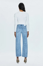 Charger l&#39;image dans la galerie, Pistola Lexi Bowed Straight Leg Jeans - Satellite