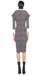Norma Kamali Straight Skirt - Plaid Tweed