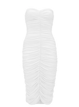 Load image into Gallery viewer, Norma Kamali Strapless Ruched Dress