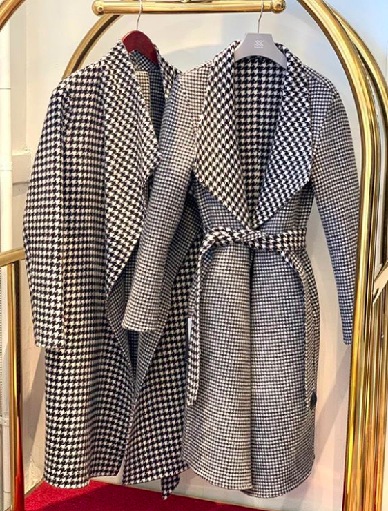 Line the Label Reversible Wrap Coat