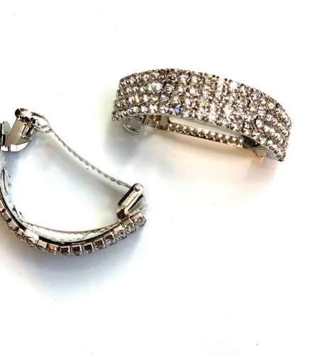 Klassified Round Rhinestone Hair clip