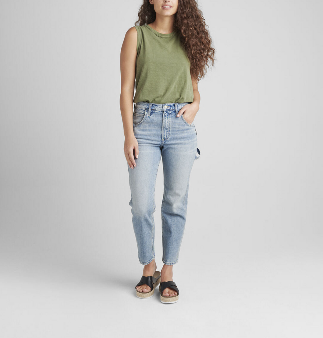 Silver crop deals jeans