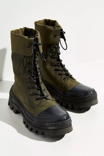 Free People Goldie Lug Lace Up Boots