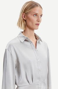 SAMSOE Liza Shirt Dress - Warm Silver