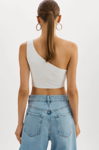 LAMARQUE Pesha Leather Crop Top