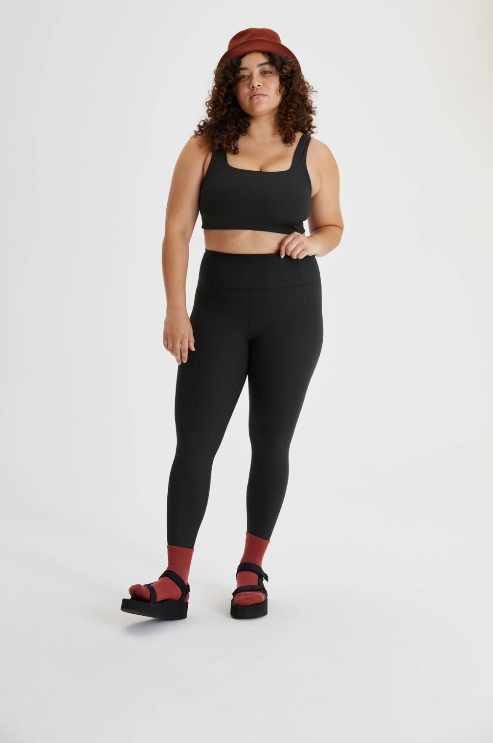 Girlfriend Collective Ribbed High Rise Leggings